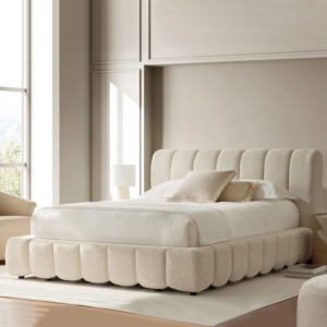 Channel Tufted And Upholstered Bed