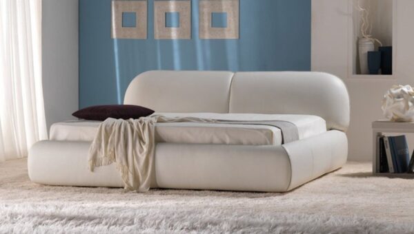 Modern Italian Leather Bed