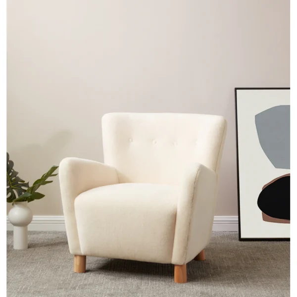 Carey Faux Shearling Accent Chair