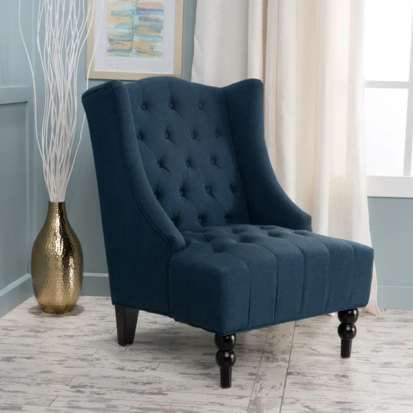 Toddman Tufted High-Back Club Chair