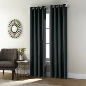 Shadow Total Blackout Textured Curtain Panel