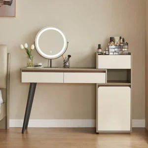 Vanity Makeup Table with 3 Drawers