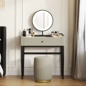 Vanity Set Makeup Table with Stool and Mirror