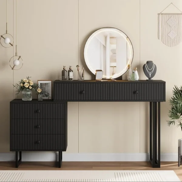 Makeup Vanity Desk with 5 Drawers