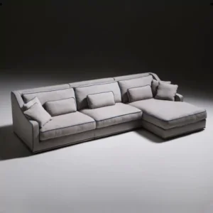 Luxury Linen Chaise Sofa