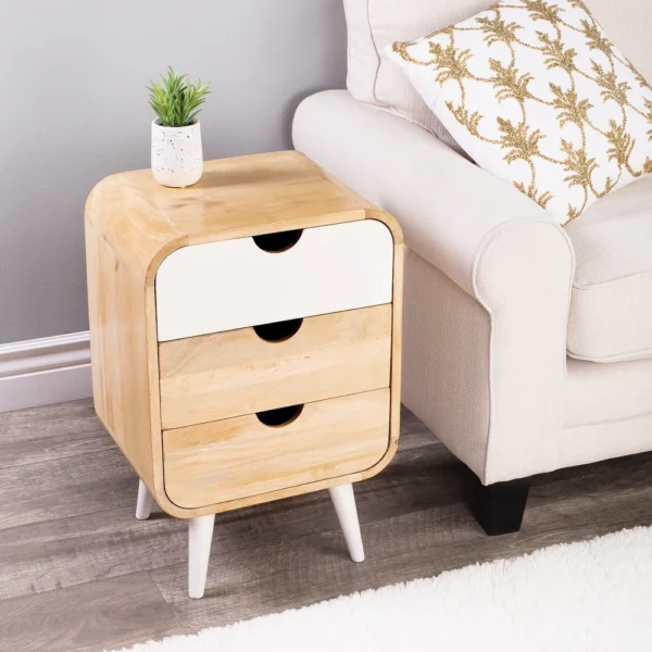 Modern Nightstand 3 Drawer