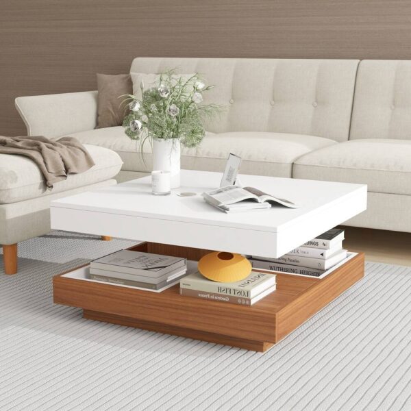 Wooden Center Table with Storage