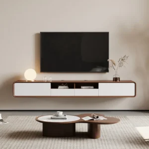 Modern Media Console Brown