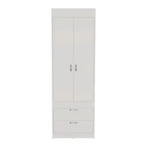 Rectangle 2-Door Armoire Cabinet with Drawers