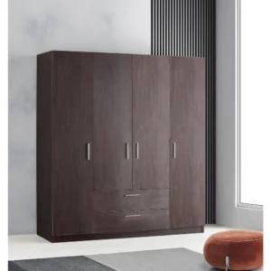 Wardrobe Cabinet Matte Wenge 4-door