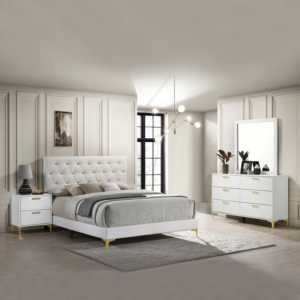 4-piece Upholstered Panel Bedroom Set