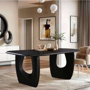 Black Wood Dining Table