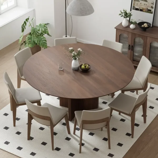 Solid Wood Round Dining Table