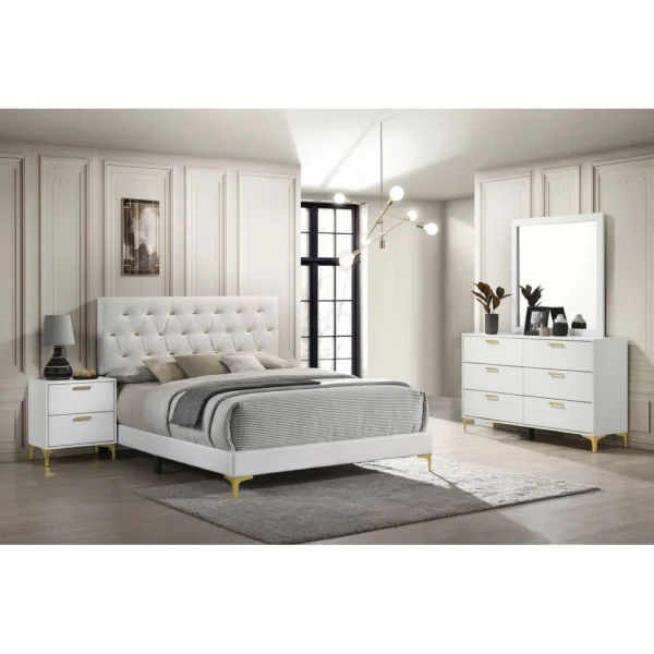 4-piece Upholstered Panel Bedroom Set