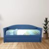 Faux Leather Daybed with Trundle