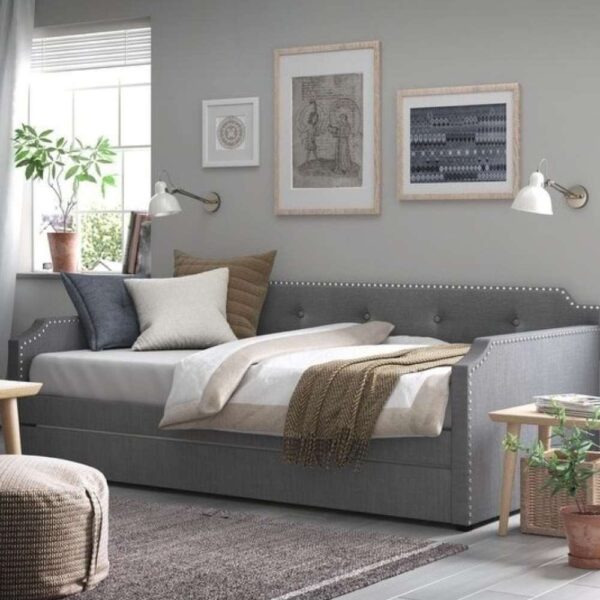 Upholstered Daybed with Trundle