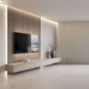 TV Unit with Wall Panel & Storage – Modern Entertainment Center