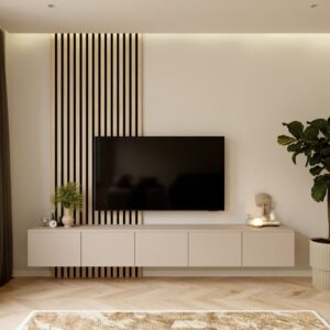 Modern TV Unit with Storage – Wall-Mounted Entertainment Center