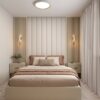 Luxury Vertical Wall Panel Bed with Upholstered Headboard