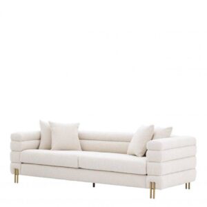 Velmor Luxe Channel-Tufted Fabric Sofa