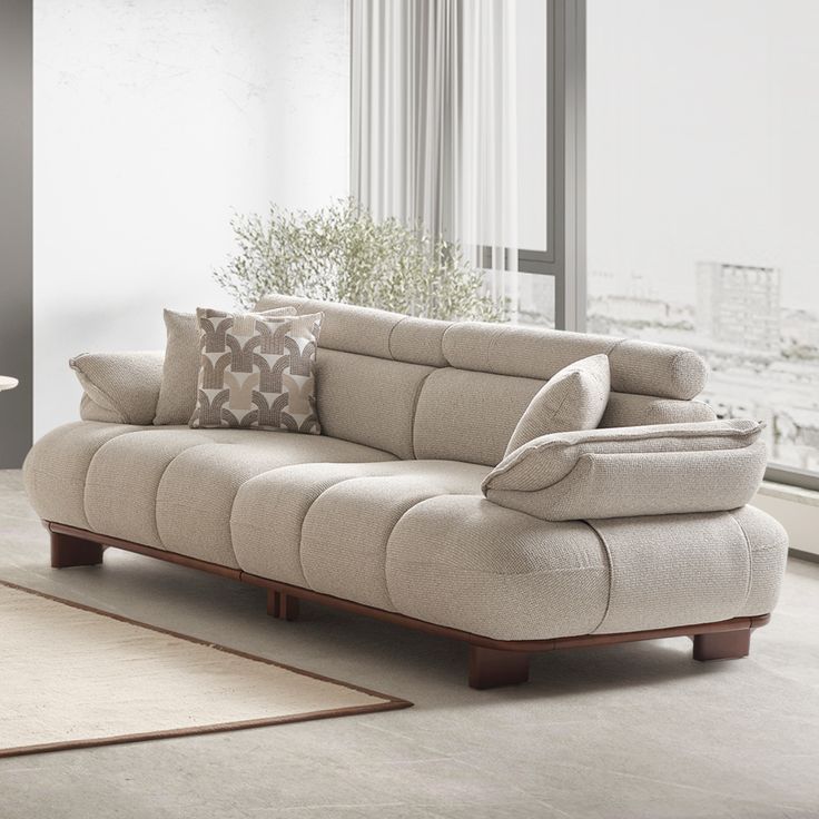 Solara Beige Lounge Sofa
