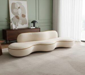 Nuvoria Sculpted Wave Sofa