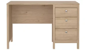 OakLine Vista Study Desk with 3-Drawer Storage