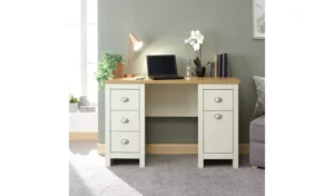 Oxford Dual-Pedestal Wooden Study Desk