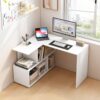 PureForm L-Shape Study Desk with Open Storage