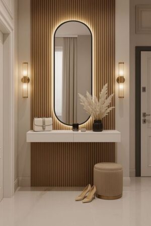 HaloStrand Vertical Vanity Console