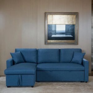 L Shape Sofa Cum Bed BlueHaven Corner Plus