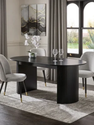 Eclipse Noir Oval Dining Set