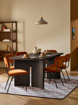 Noir Haven 6-Seater Dining Set