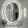 AuroraGlow Oval LED Vanity Mirror