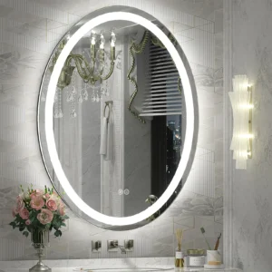 AuroraGlow Oval LED Vanity Mirror