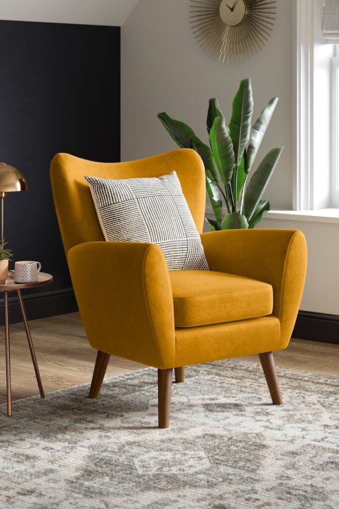 Yellow Highback Armchair