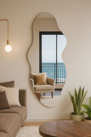 Aureva Wave Designer Wall Mirror