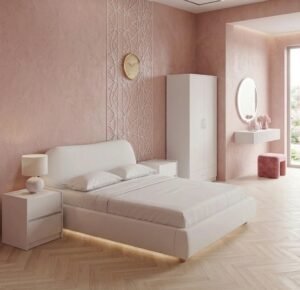 Blushara Elegant Upholstered Bedroom Set