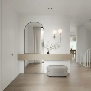 Alvelo Arch Mirror Floating Dresser Console
