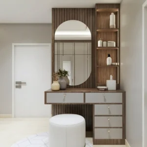 5 Drawers Dresser with Mirror & Shelves