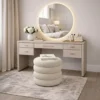 5 drawers makeup vanity with led mirror