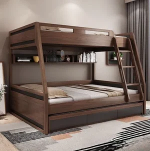 Aadivo Bunk Bed with Storage Shelves
