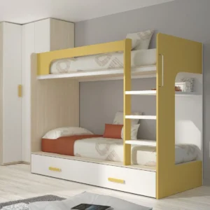 Aaldora Bunk Bed with Ladder and Drawers