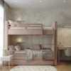 Blush Pink Panel Back Bunk Bed