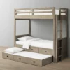 Brighton Triple Bunk Bed with Storage