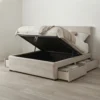 Hydraulic Storage Bed with Side Drawers