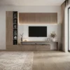 3 Lower Storage Drawers TV Unit with Tall Shelves