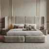 Aabina Split-Panel Upholstered Bed