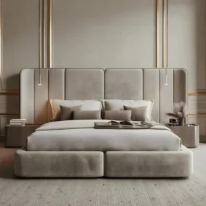 Aabina Split-Panel Upholstered Bed