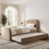 Aabyn Curved Panel Trundle Bed